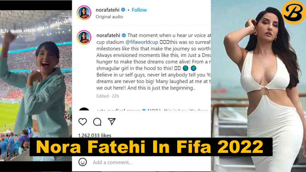 Nora Fatehi is currently trending around the world as a result of her outstanding performance at FIFA Fanfest Qatar 2022
