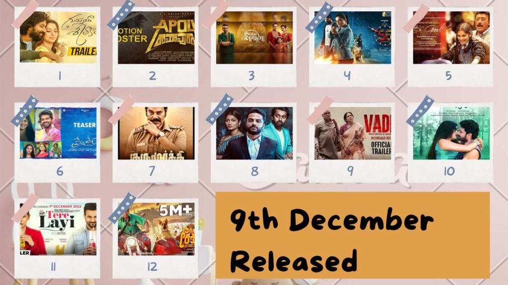 List of All The Upcoming Indian Movies on Friday (9th December) 
