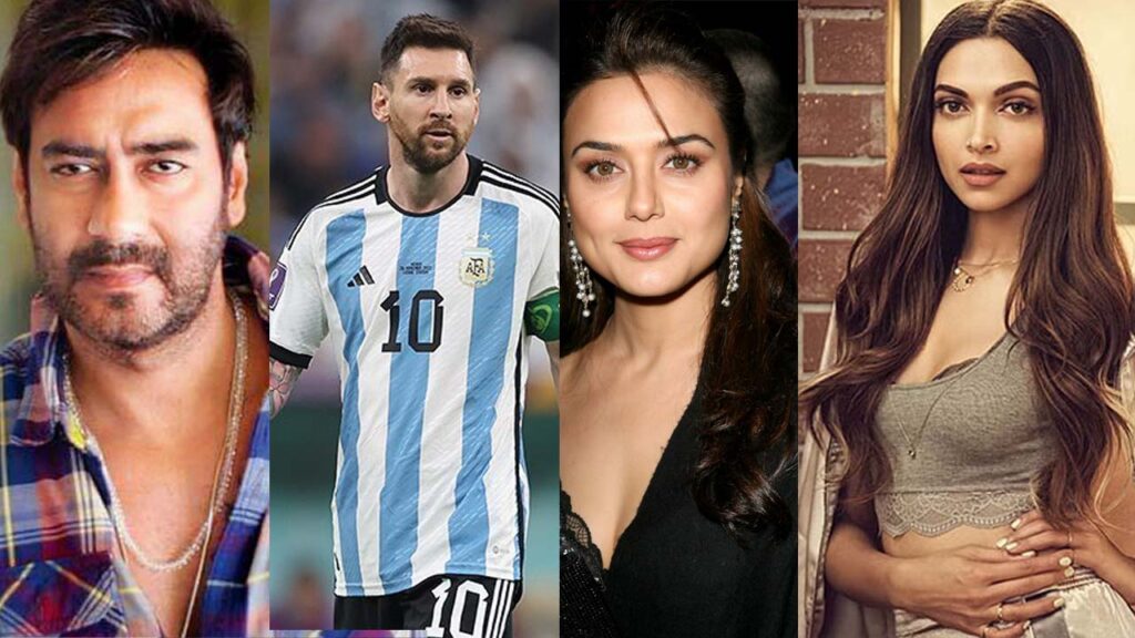 Celebrities Congratulate Argentina for winning, Ajay devgn, Preity zinta and also Deepika Padukone spotted