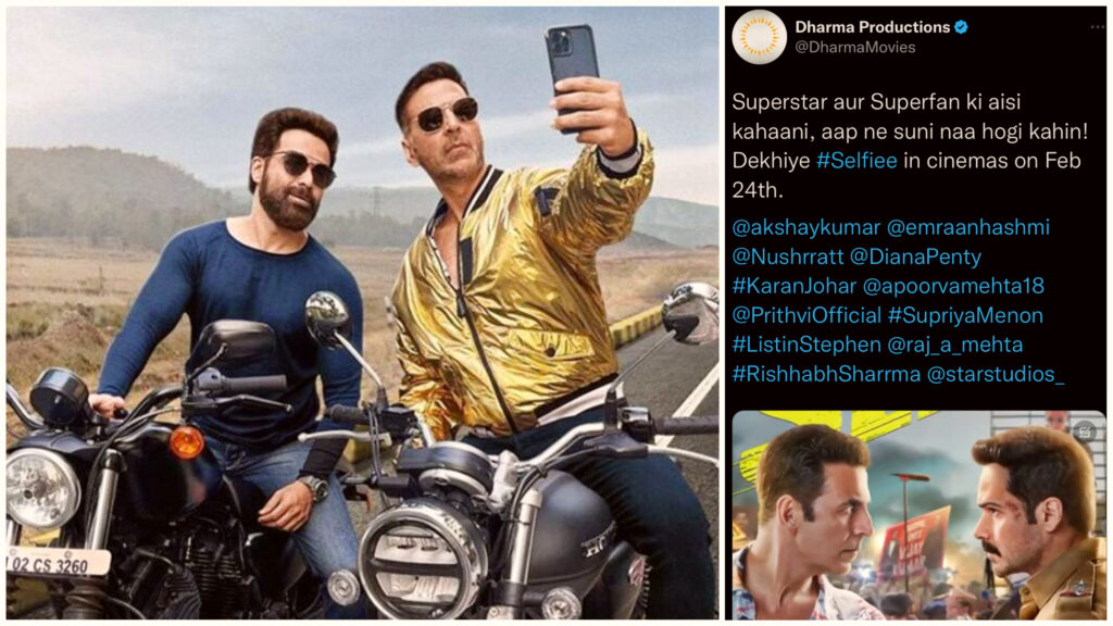 Akshay Kumar and Emraan Hashmi Movie Selfiee Releasing