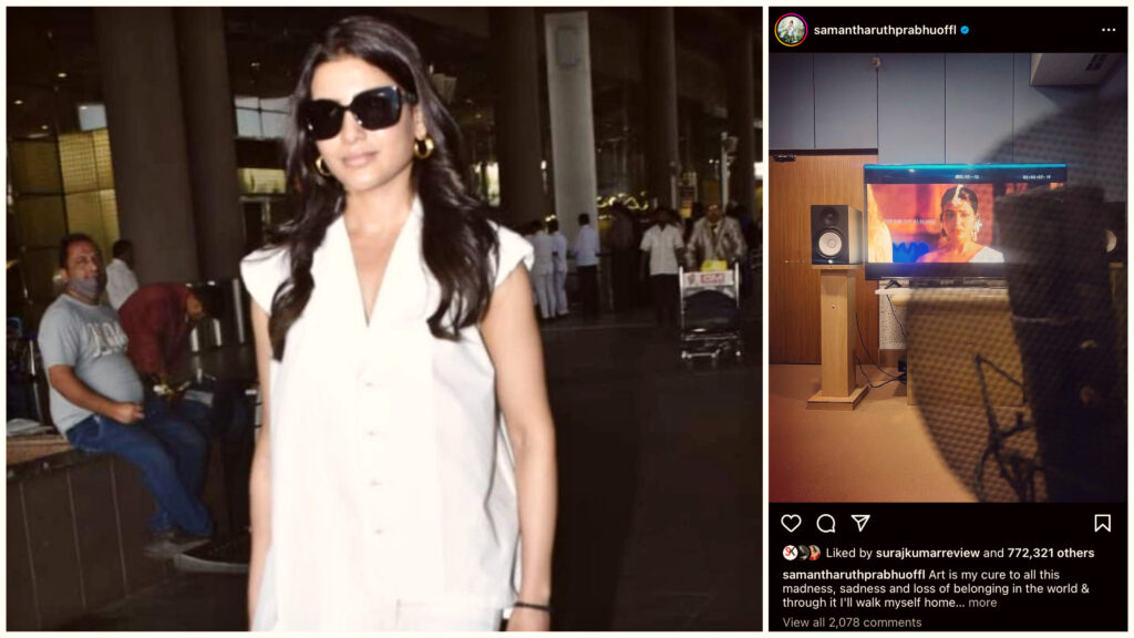 Samantha Ruth Prabhu Spotted at Mumbai Airport