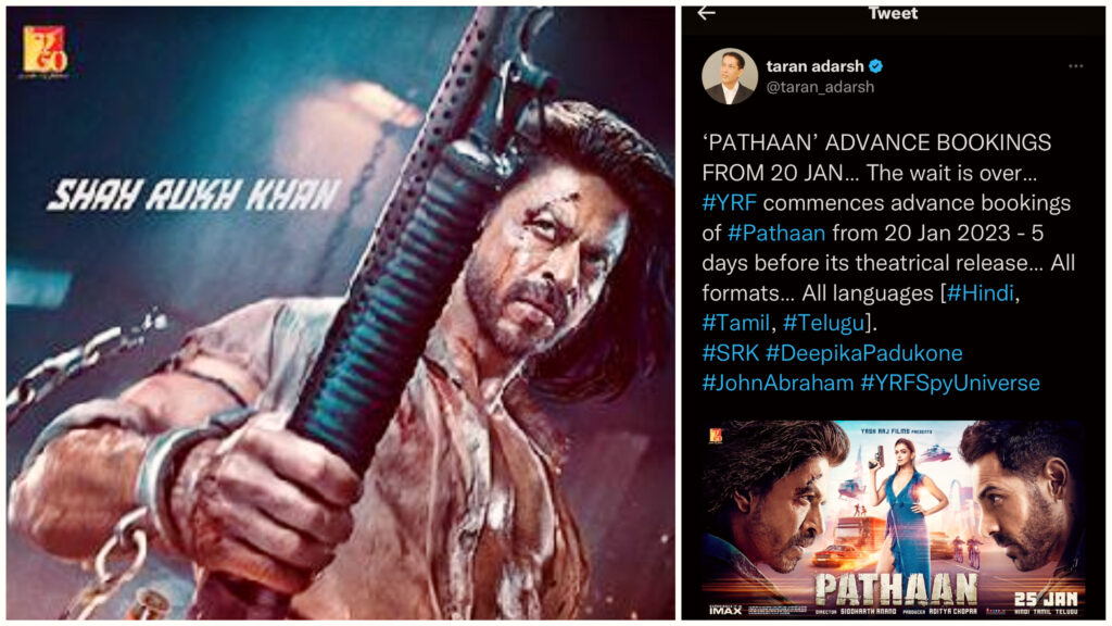 Pathaan Advance Booking Confirm From 20th January