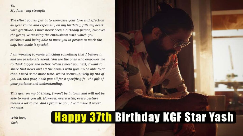 Happy Birthday to the KGF star Yash
