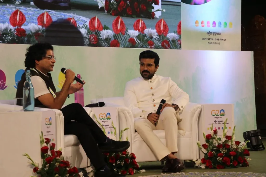 Telugu Superstar Ram Charan Attends G20 Summit In Srinagar with his Ethics Outfi
