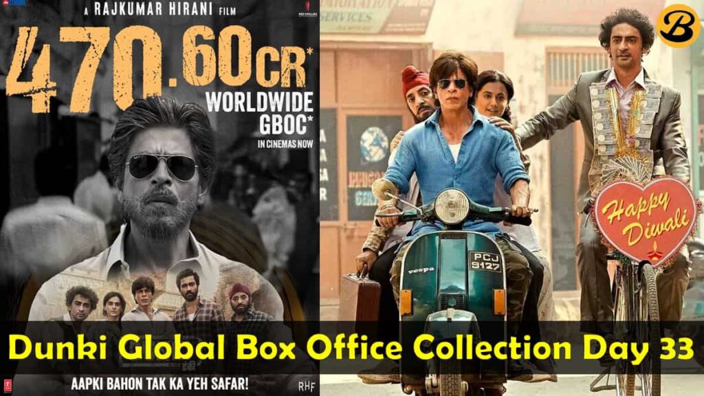 Dunki Global Box Office Collection Day 33