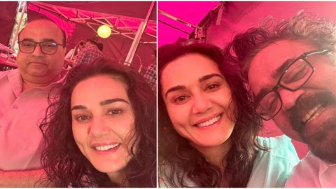 Preity Zinta Shares Some BTS Pics from the Set