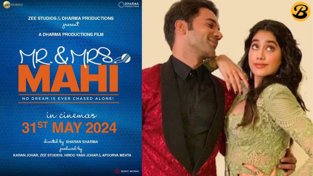 Rajkummar Rao and Janhvi Kapoor Fronted Mr and Mrs Mahi All Sets to Release on 31 May 2024