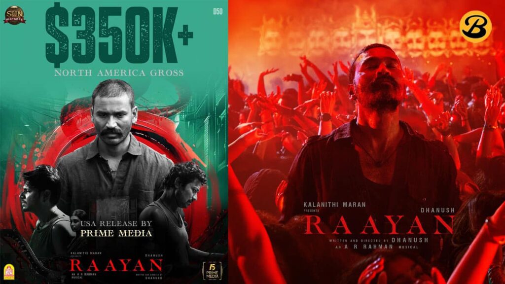 Raayan global box office collection day 2